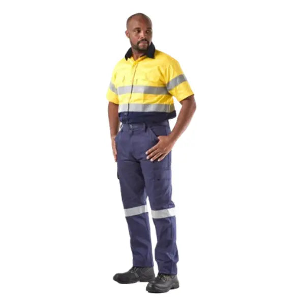 YELLOW REFLECTIVE SHORT SLEEVE SHIRT